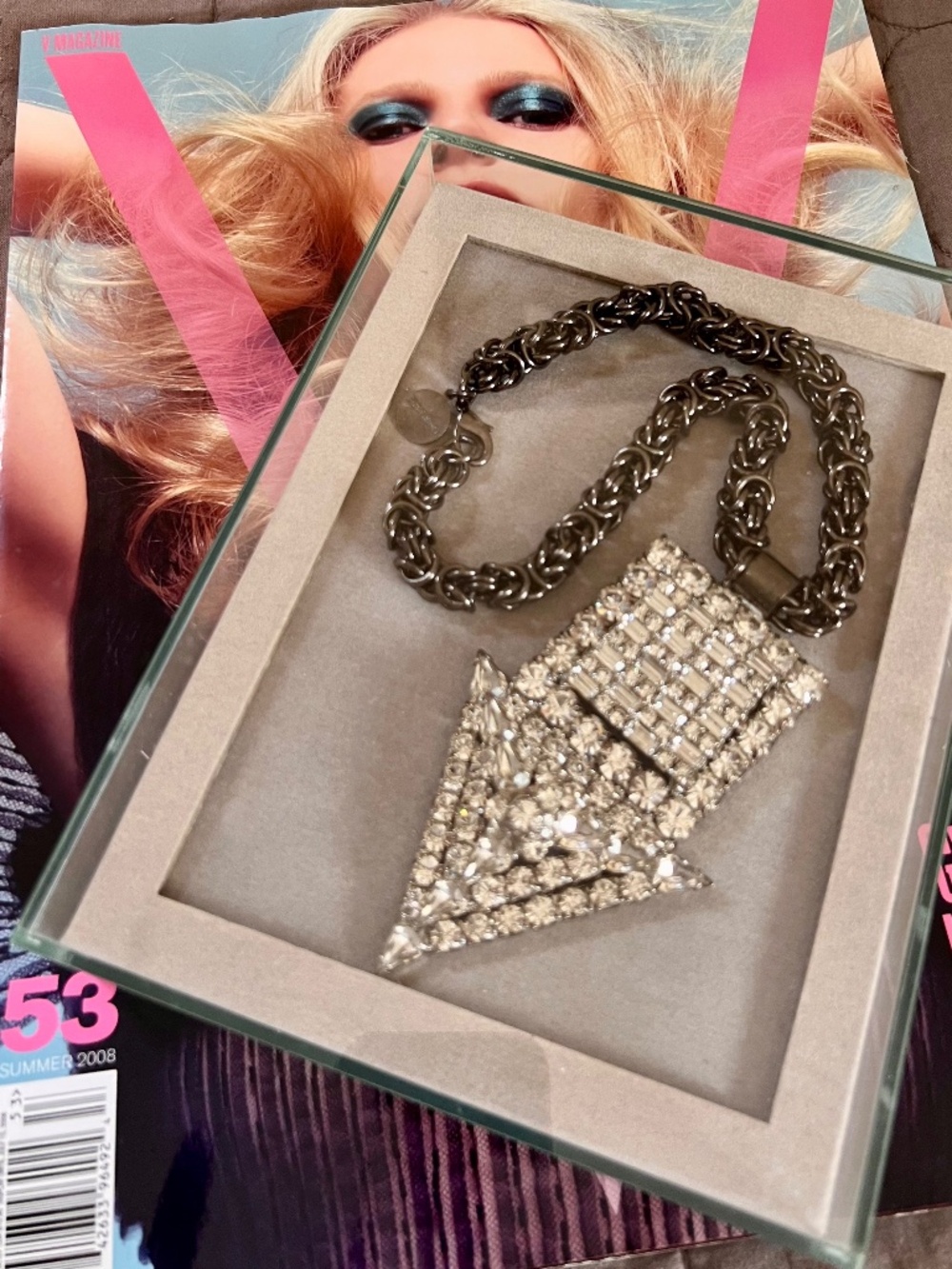Tom Binns Crystal Arrow Necklace